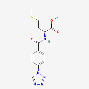 methyl N-{[4-(1H-tetrazol-1-yl)phenyl]carbonyl}-L-methioninate