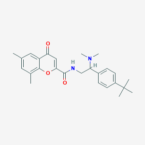 N-[2-(4-tert-butylphenyl)-2-(dimethylamino)ethyl]-6,8-dimethyl-4-oxo-4H-chromene-2-carboxamide