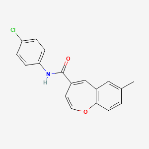 N-(4-chlorophenyl)-7-methyl-1-benzoxepine-4-carboxamide