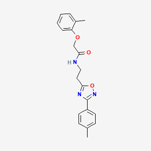 2-(2-methylphenoxy)-N-{2-[3-(4-methylphenyl)-1,2,4-oxadiazol-5-yl]ethyl}acetamide