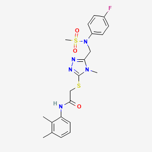 N-(2,3-dimethylphenyl)-2-[(5-{[(4-fluorophenyl)(methylsulfonyl)amino]methyl}-4-methyl-4H-1,2,4-triazol-3-yl)sulfanyl]acetamide