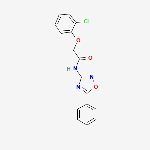 2-(2-chlorophenoxy)-N-[5-(4-methylphenyl)-1,2,4-oxadiazol-3-yl]acetamide