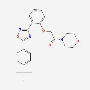 2-{2-[5-(4-Tert-butylphenyl)-1,2,4-oxadiazol-3-yl]phenoxy}-1-(morpholin-4-yl)ethanone