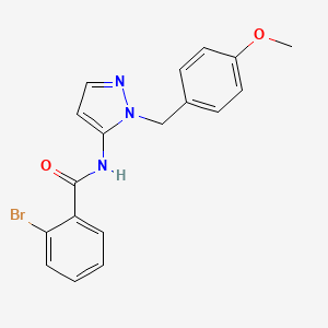 2-bromo-N-[1-(4-methoxybenzyl)-1H-pyrazol-5-yl]benzamide