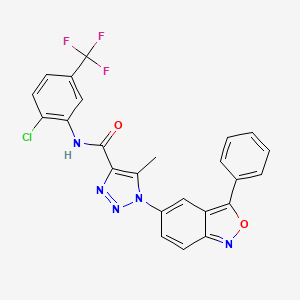 N-[2-chloro-5-(trifluoromethyl)phenyl]-5-methyl-1-(3-phenyl-2,1-benzoxazol-5-yl)-1H-1,2,3-triazole-4-carboxamide