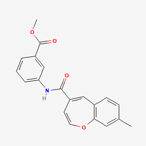 Methyl 3-{[(8-methyl-1-benzoxepin-4-yl)carbonyl]amino}benzoate