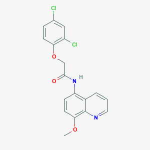 molecular formula C18H14Cl2N2O3 B11319386 2-(2,4-dichlorophenoxy)-N-(8-methoxyquinolin-5-yl)acetamide 