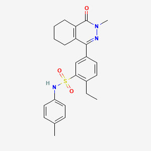 2-ethyl-5-(3-methyl-4-oxo-3,4,5,6,7,8-hexahydrophthalazin-1-yl)-N-(4-methylphenyl)benzenesulfonamide