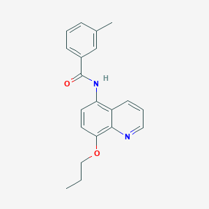 molecular formula C20H20N2O2 B11319519 3-methyl-N-(8-propoxyquinolin-5-yl)benzamide 