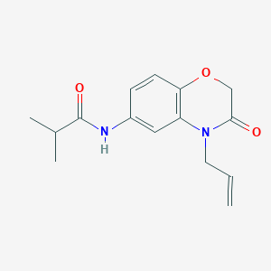 2-methyl-N-[3-oxo-4-(prop-2-en-1-yl)-3,4-dihydro-2H-1,4-benzoxazin-6-yl]propanamide