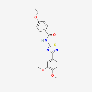 4-ethoxy-N-[3-(4-ethoxy-3-methoxyphenyl)-1,2,4-thiadiazol-5-yl]benzamide