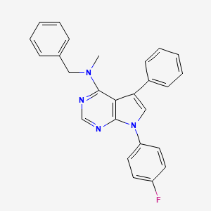 N-benzyl-7-(4-fluorophenyl)-N-methyl-5-phenyl-7H-pyrrolo[2,3-d]pyrimidin-4-amine