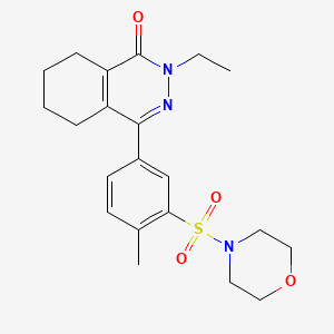 2-ethyl-4-[4-methyl-3-(morpholin-4-ylsulfonyl)phenyl]-5,6,7,8-tetrahydrophthalazin-1(2H)-one