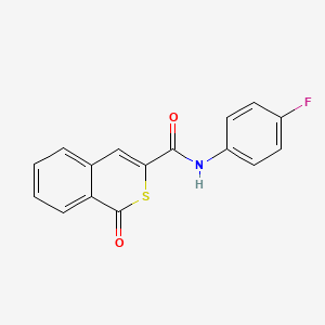 molecular formula C16H10FNO2S B11319603 N-(4-fluorophenyl)-1-oxo-1H-isothiochromene-3-carboxamide 