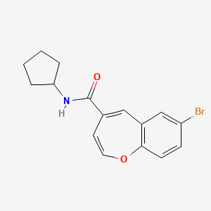 7-bromo-N-cyclopentyl-1-benzoxepine-4-carboxamide