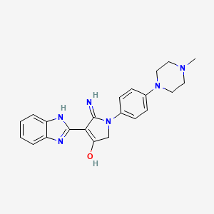 5-amino-4-(1H-benzimidazol-2-yl)-1-[4-(4-methylpiperazin-1-yl)phenyl]-2H-pyrrol-3-one