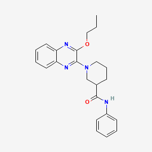 N-phenyl-1-(3-propoxyquinoxalin-2-yl)piperidine-3-carboxamide