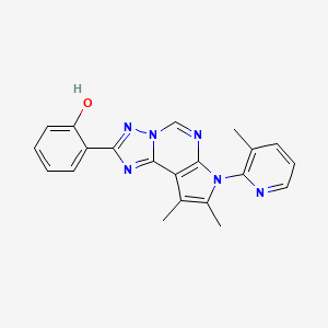 2-[8,9-Dimethyl-7-(3-methyl-2-pyridyl)-7H-pyrrolo[3,2-E][1,2,4]triazolo[1,5-C]pyrimidin-2-YL]phenol