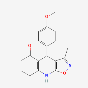 4-(4-Methoxyphenyl)-3-methyl-4,6,7,8-tetrahydro[1,2]oxazolo[5,4-b]quinolin-5-ol