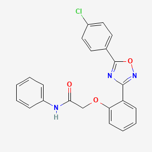 2-{2-[5-(4-chlorophenyl)-1,2,4-oxadiazol-3-yl]phenoxy}-N-phenylacetamide