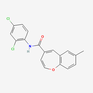 N-(2,4-dichlorophenyl)-7-methyl-1-benzoxepine-4-carboxamide