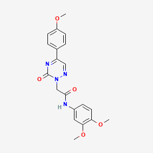 N-(3,4-dimethoxyphenyl)-2-[5-(4-methoxyphenyl)-3-oxo-1,2,4-triazin-2(3H)-yl]acetamide