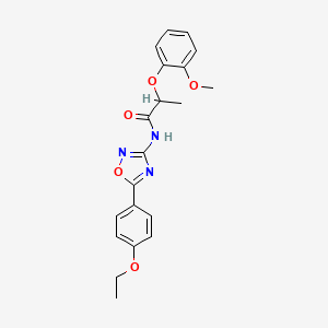 N-[5-(4-ethoxyphenyl)-1,2,4-oxadiazol-3-yl]-2-(2-methoxyphenoxy)propanamide