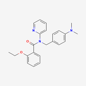 molecular formula C23H25N3O2 B11319743 N-[4-(dimethylamino)benzyl]-2-ethoxy-N-(pyridin-2-yl)benzamide 