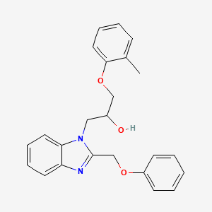 1-(2-methylphenoxy)-3-[2-(phenoxymethyl)-1H-benzimidazol-1-yl]propan-2-ol