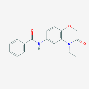 2-methyl-N-[3-oxo-4-(prop-2-en-1-yl)-3,4-dihydro-2H-1,4-benzoxazin-6-yl]benzamide