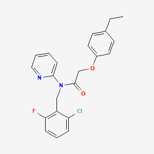 N-(2-chloro-6-fluorobenzyl)-2-(4-ethylphenoxy)-N-(pyridin-2-yl)acetamide