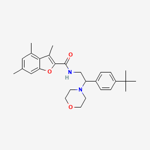 N-[2-(4-tert-butylphenyl)-2-(morpholin-4-yl)ethyl]-3,4,6-trimethyl-1-benzofuran-2-carboxamide