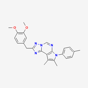 2-(3,4-dimethoxybenzyl)-8,9-dimethyl-7-(4-methylphenyl)-7H-pyrrolo[3,2-e][1,2,4]triazolo[1,5-c]pyrimidine