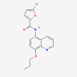 5-bromo-N-(8-propoxyquinolin-5-yl)furan-2-carboxamide