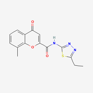 N-(5-ethyl-1,3,4-thiadiazol-2-yl)-8-methyl-4-oxo-4H-chromene-2-carboxamide