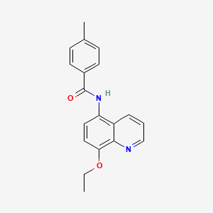 molecular formula C19H18N2O2 B11319884 N-(8-ethoxyquinolin-5-yl)-4-methylbenzamide 