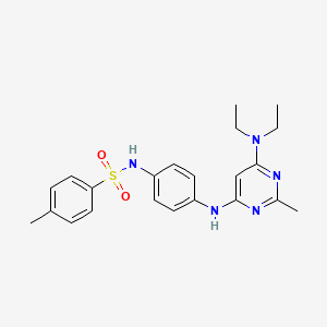 N-(4-((6-(diethylamino)-2-methylpyrimidin-4-yl)amino)phenyl)-4-methylbenzenesulfonamide