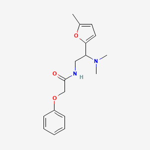 molecular formula C17H22N2O3 B11319915 N-[2-(dimethylamino)-2-(5-methylfuran-2-yl)ethyl]-2-phenoxyacetamide 