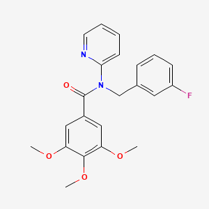 N-(3-fluorobenzyl)-3,4,5-trimethoxy-N-(pyridin-2-yl)benzamide