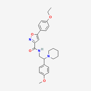 5-(4-ethoxyphenyl)-N-[2-(4-methoxyphenyl)-2-(piperidin-1-yl)ethyl]-1,2-oxazole-3-carboxamide