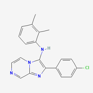 molecular formula C20H17ClN4 B11319997 2-(4-chlorophenyl)-N-(2,3-dimethylphenyl)imidazo[1,2-a]pyrazin-3-amine 