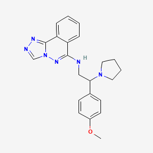 N-[2-(4-methoxyphenyl)-2-(pyrrolidin-1-yl)ethyl][1,2,4]triazolo[3,4-a]phthalazin-6-amine