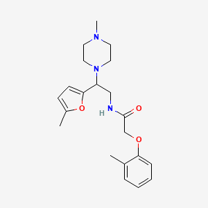 N-[2-(5-methylfuran-2-yl)-2-(4-methylpiperazin-1-yl)ethyl]-2-(2-methylphenoxy)acetamide