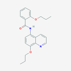 2-propoxy-N-(8-propoxyquinolin-5-yl)benzamide