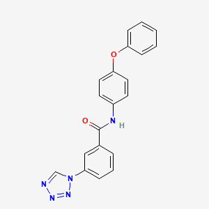 N-(4-phenoxyphenyl)-3-(1H-tetrazol-1-yl)benzamide