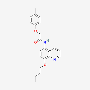 molecular formula C22H24N2O3 B11320087 N-(8-butoxyquinolin-5-yl)-2-(4-methylphenoxy)acetamide 