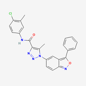 N-(4-chloro-3-methylphenyl)-5-methyl-1-(3-phenyl-2,1-benzoxazol-5-yl)-1H-1,2,3-triazole-4-carboxamide