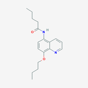 molecular formula C18H24N2O2 B11320189 N-(8-butoxyquinolin-5-yl)pentanamide 