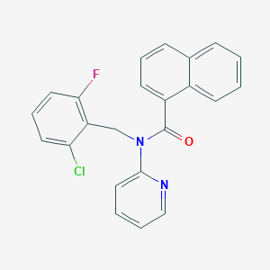 N-(2-chloro-6-fluorobenzyl)-N-(pyridin-2-yl)naphthalene-1-carboxamide