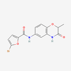 5-bromo-N-(2-methyl-3-oxo-3,4-dihydro-2H-1,4-benzoxazin-6-yl)furan-2-carboxamide